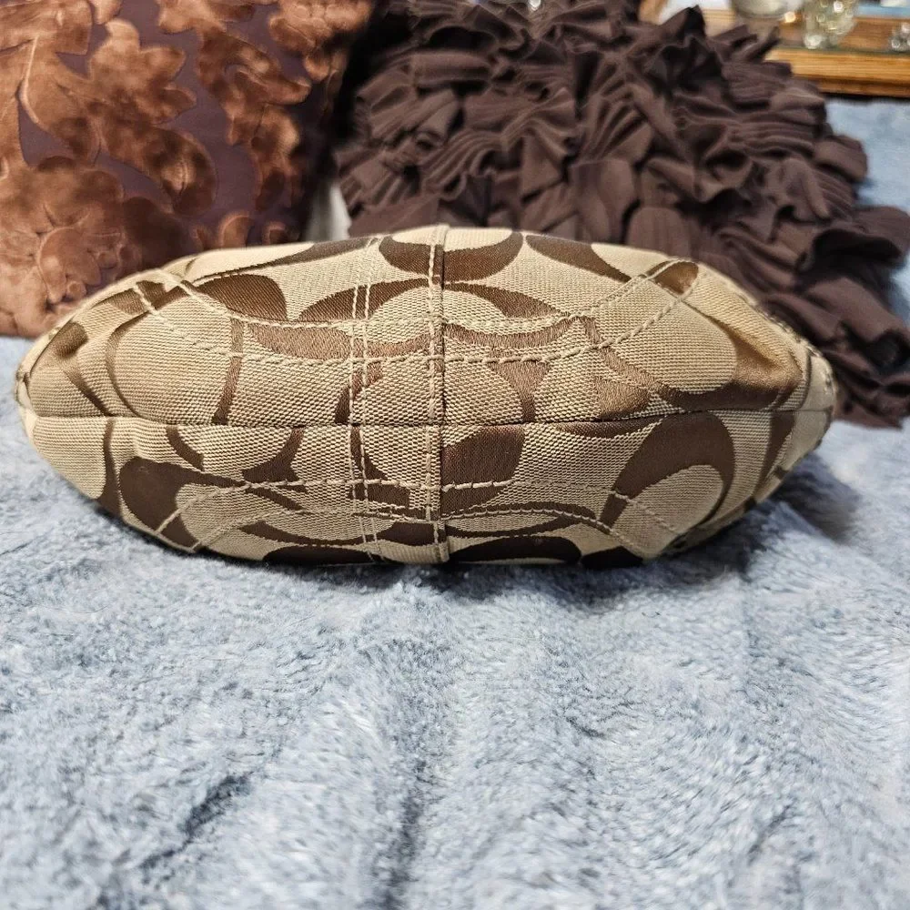 Near Vintage Coach Y2k Bohemian Soho Hobo Shoulder Bag Purse with Whipstitch - Picture 4 of 8